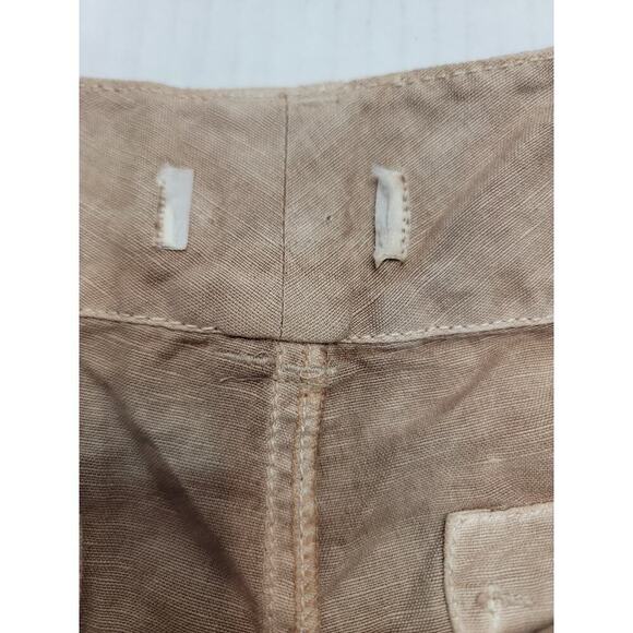 Sundance Pants Womens 6 Organia Lace Panel Linen Blend Relaxed Straight Bohemian - Picture 5 of 8